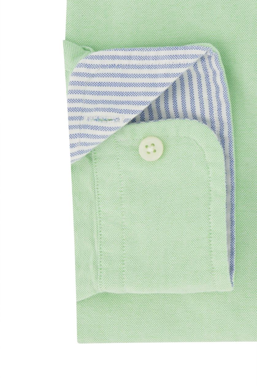 Polo Ralph Lauren casual overhemd Slim Fit groen effen 100% katoen 