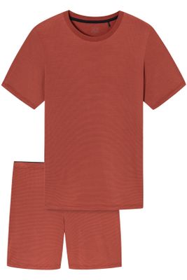 Schiesser Schiesser pyjama kort model terracotta