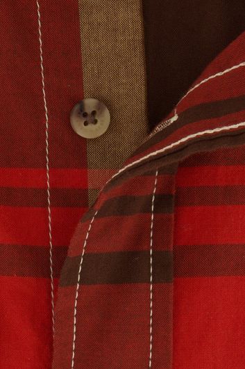 casual overhemd Gant rood geruit katoen normale fit 