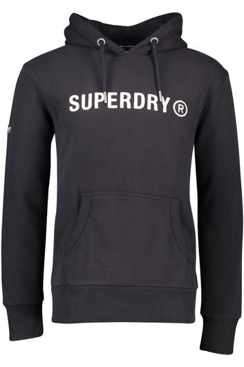 Superdry sweater zwart effen