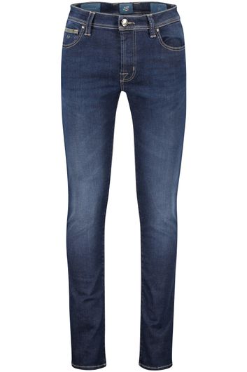 jeans Tramarossa blauw effen katoen 