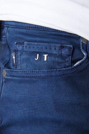 jeans Tramarossa blauw geruit katoen 