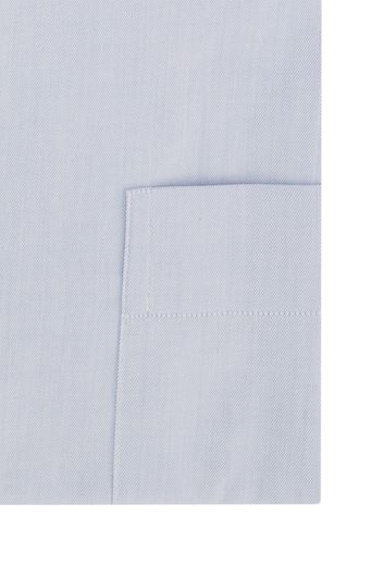 business overhemd Eton  blauw effen katoen normale fit 