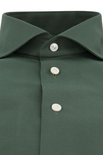 casual overhemd Eton groen effen normale fit 