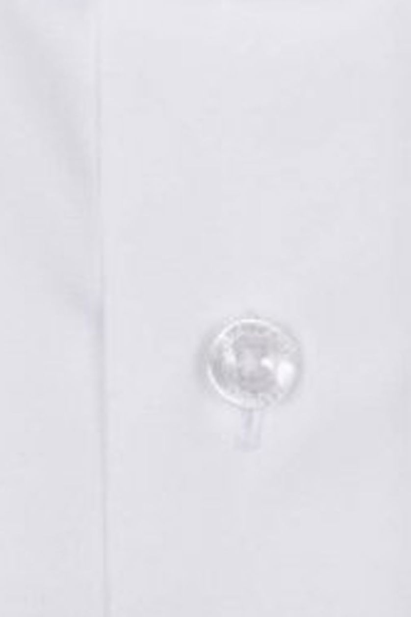 Cavallaro overhemd mouwlengte 7  wit effen katoen slim fit