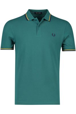 Fred Perry polo Fred Perry groen effen katoen normale fit
