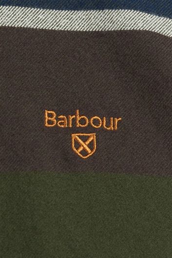 Katoenen Barbour casual overhemd normale fit groen geruit