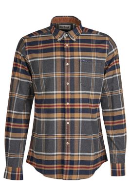 Barbour Barbour casual overhemd normale fit camel geruit flanel