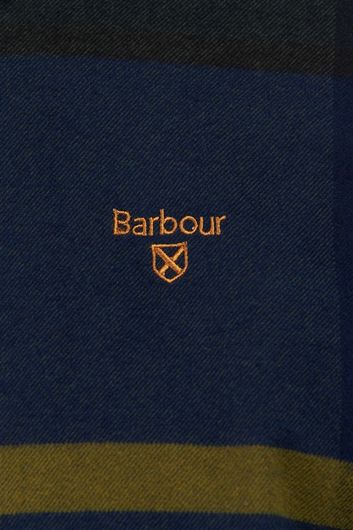 Barbour casual katoenen overhemd normale fit blauw geruit