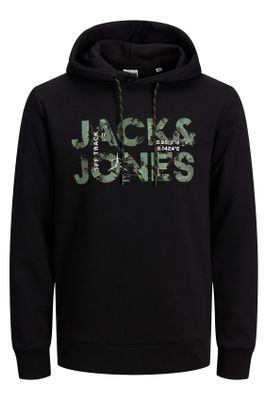 Jack & Jones Jack & Jones sweater Plus Size zwart met groen logo