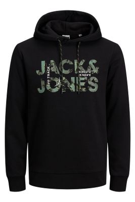 Jack & Jones Jack & Jones sweater zwart effen katoen Plus Size