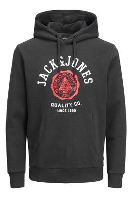Jack & Jones Jack & Jones sweater zwart effen katoen 