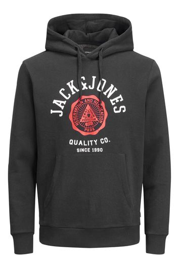 sweater Jack & Jones zwart effen katoen 
