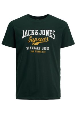 Jack & Jones Jack & Jones t-shirt Plus Size normale fit groen effen katoen