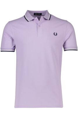 Fred Perry Fred Perry polo  normale fit paars effen katoen