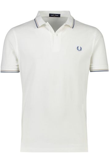 Fred Perry polo  normale fit wit effen katoen