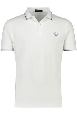 Fred Perry Fred Perry polo  normale fit wit effen katoen