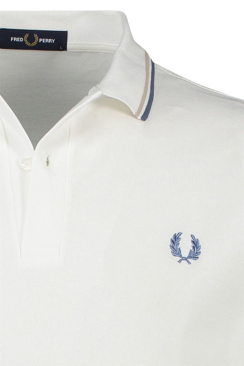 Fred Perry polo  wit effen katoen normale fit
