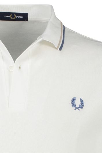 polo Fred Perry  wit effen katoen normale fit