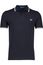 polo Fred Perry  donkerblauw effen katoen normale fit