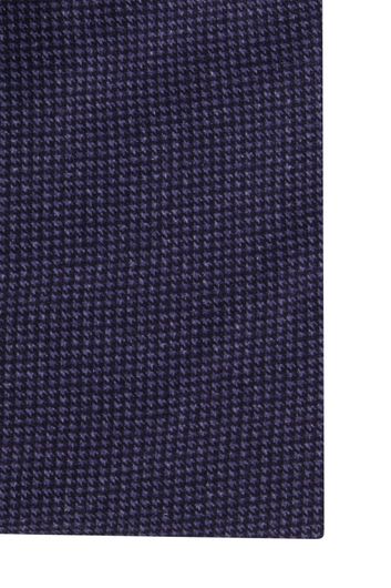 Eden Valley casual overhemd mouwlengte 7 normale fit blauw geprint katoen