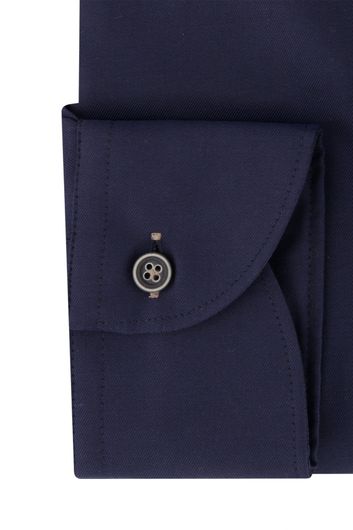 John Miller business overhemd Slim Fit donkerblauw effen katoen