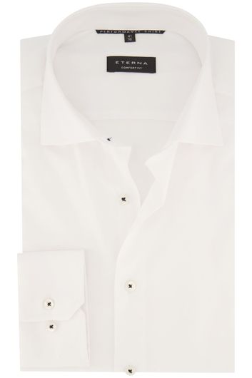 Eterna business overhemd Comfort Fit wijde fit wit effen synthetisch