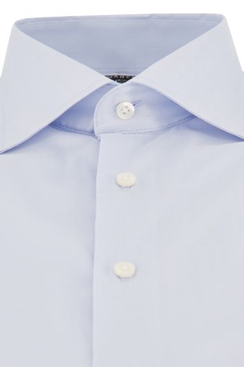 Eterna business overhemd Comfort Fit wijde fit lichtblauw effen synthetisch