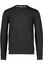 sweater Hugo Boss zwart effen katoen ronde hals 