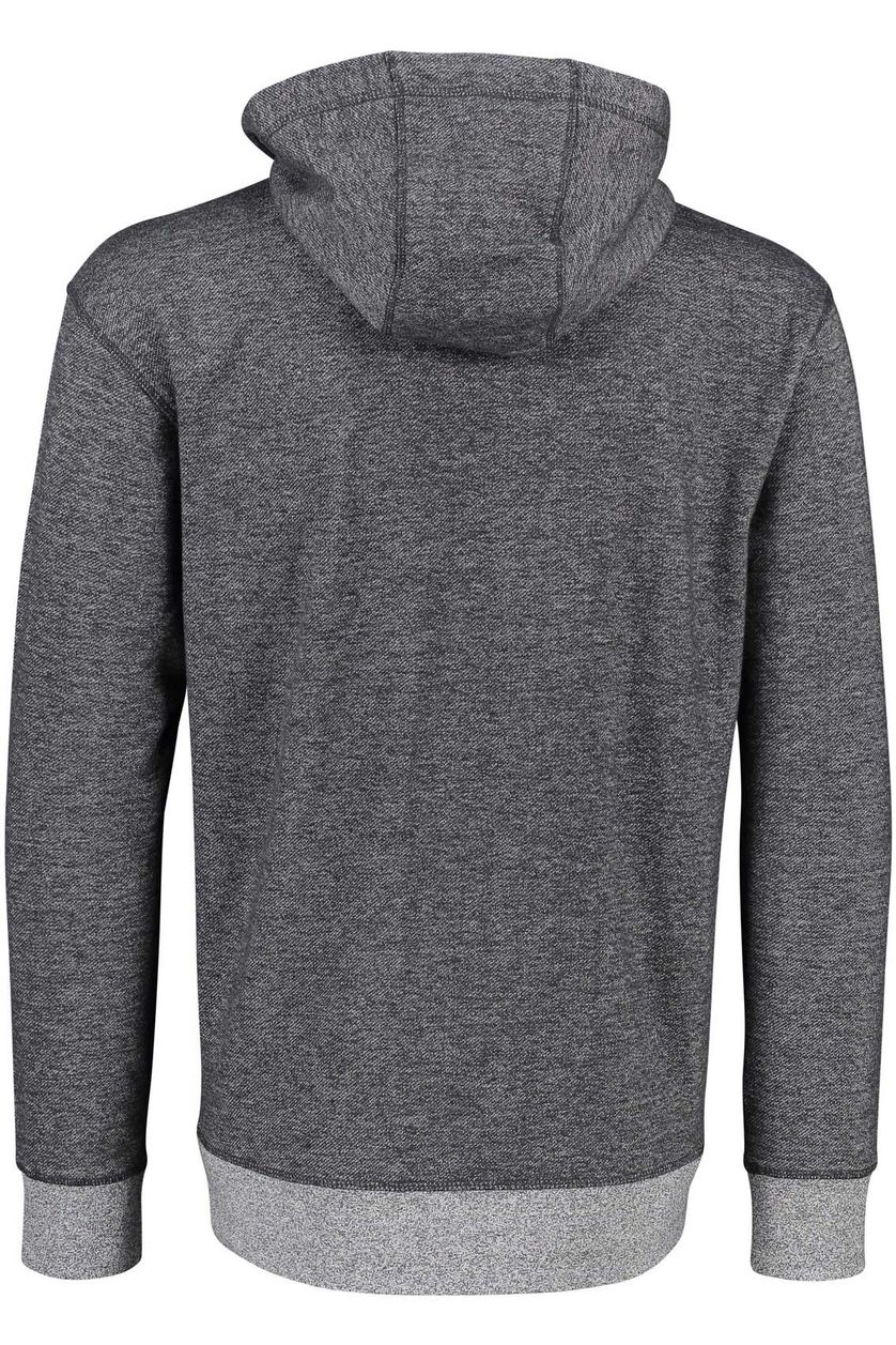 Hugo Boss sweater grijs effen katoen hoodie 