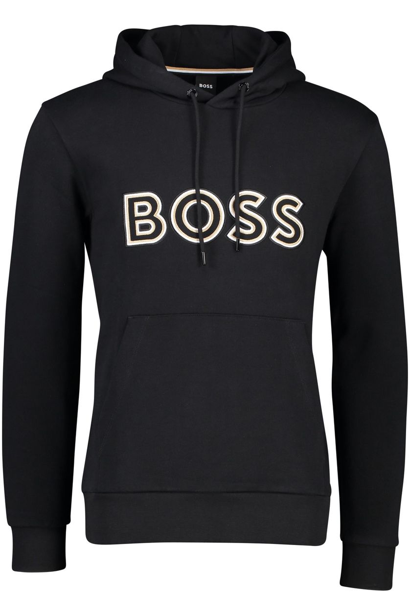 Hugo Boss sweater grijs effen katoen 