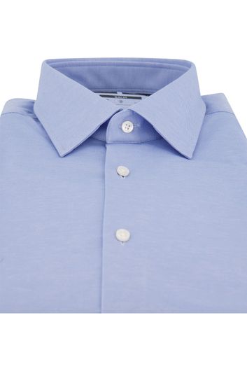 business overhemd Hugo Boss  lichtblauw effen katoen slim fit 