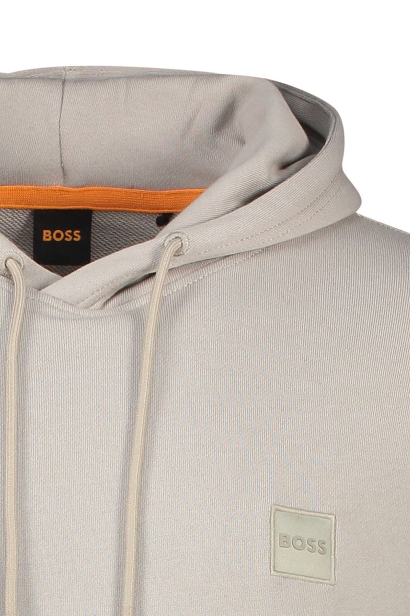Hugo Boss sweater beige uni 100% katoen hoodie 