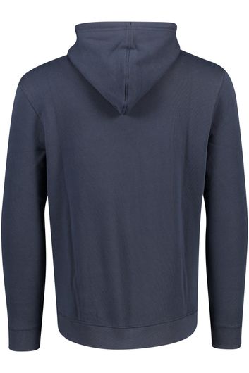 sweater Hugo Boss donkerblauw effen katoen  