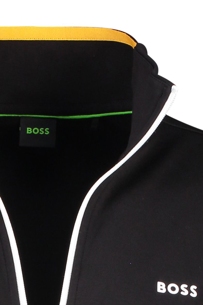 Hugo Boss vest zwart effen met logo