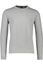 Hugo Boss sweater grijs uni katoen ronde hals 