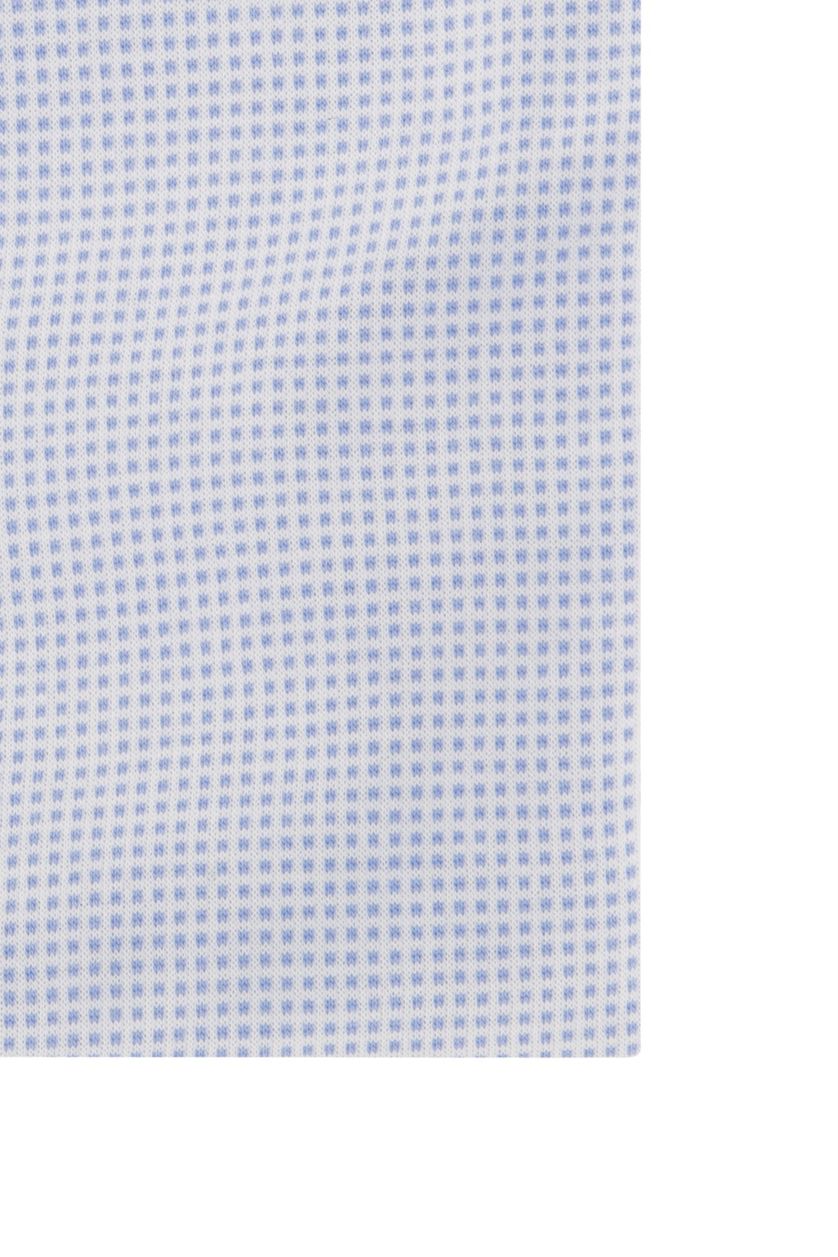Hugo Boss business overhemd lichtblauw geprint katoen slim fit