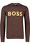 Hugo Boss sweater bruin geprint katoen 