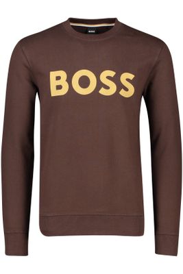 Hugo Boss sweater Hugo Boss bruin geprint katoen 