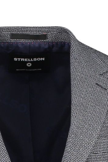 Strellson colbert mix & match blauw gemêleerd slim fit 