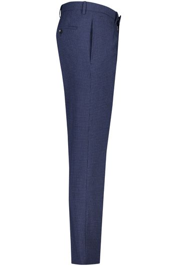 Strellson pantalon mix en match blauw geruit Strellson pantalon mix en match blauw geruit normale fit 
