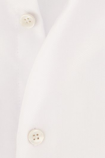 John Miller overhemd wit effen tailored fit cutaway boord