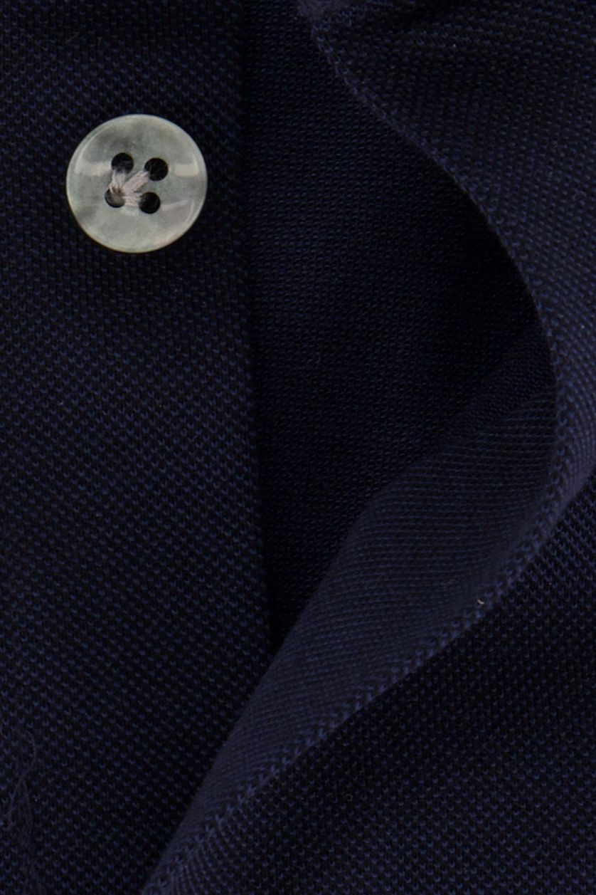 Donkerblauw business overhemd John Miller Slim Fit katoen
