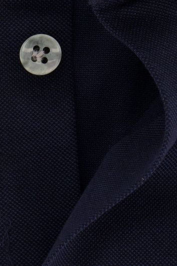 John Miller business overhemd John Miller Slim Fit slim fit donkerblauw effen katoen