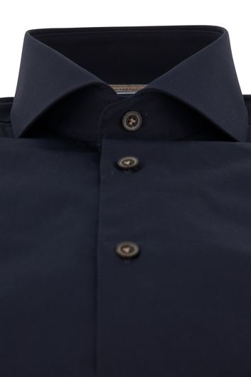 Donkerblauw overhemd John Miller Tailored Fit
