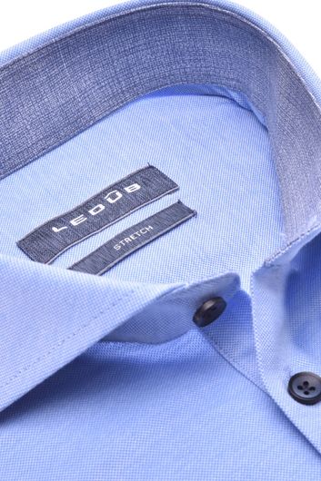 Ledub business overhemd Modern Fit normale fit blauw effen 