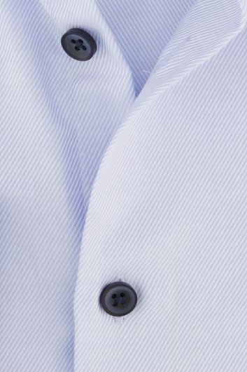 Ledub overhemd mouwlengte 7 Modern Fit New normale fit lichtblauw effen katoen