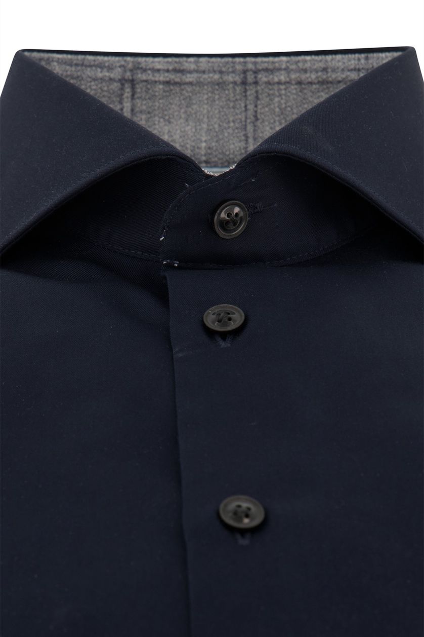 Overhemd John Miller donkerblauw strijkvrij