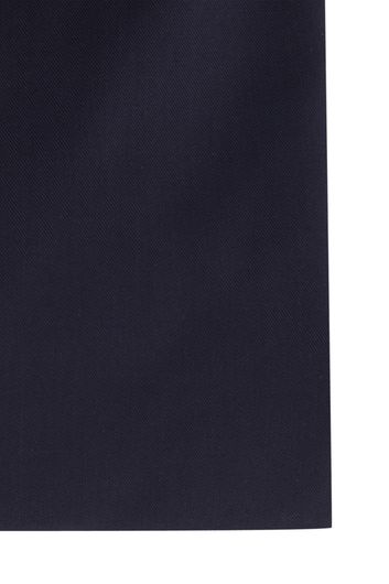 Donkerblauw overhemd Ledub business Modern Fit normale fit effen katoen