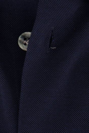 John Miller overhemd mouwlengte 7 Slim Fit extra slim fit donkerblauw effen katoen